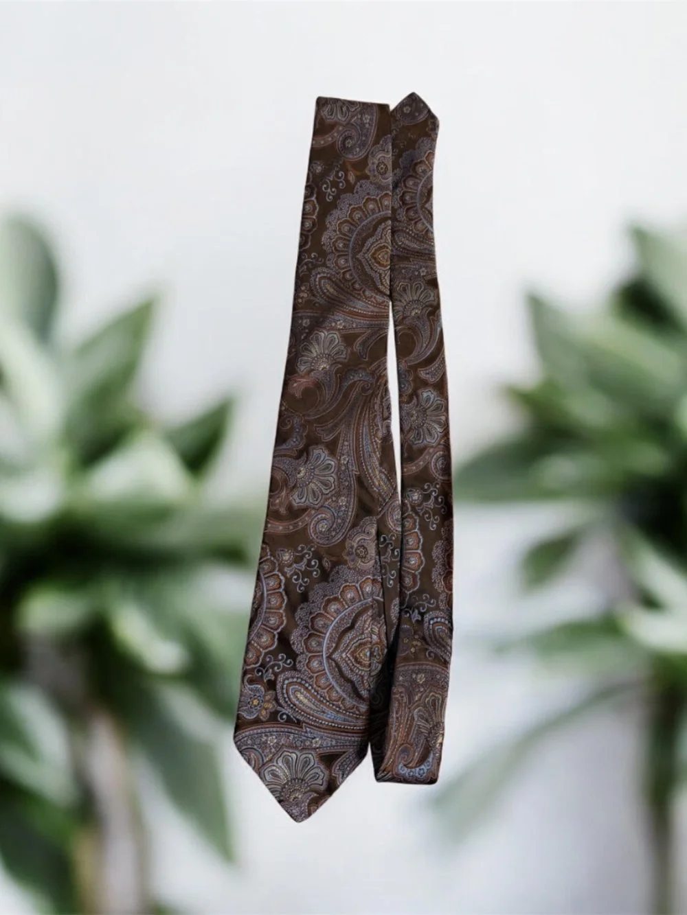 John W. Nordstrom 100% Silk Paisley Tie Made in USA